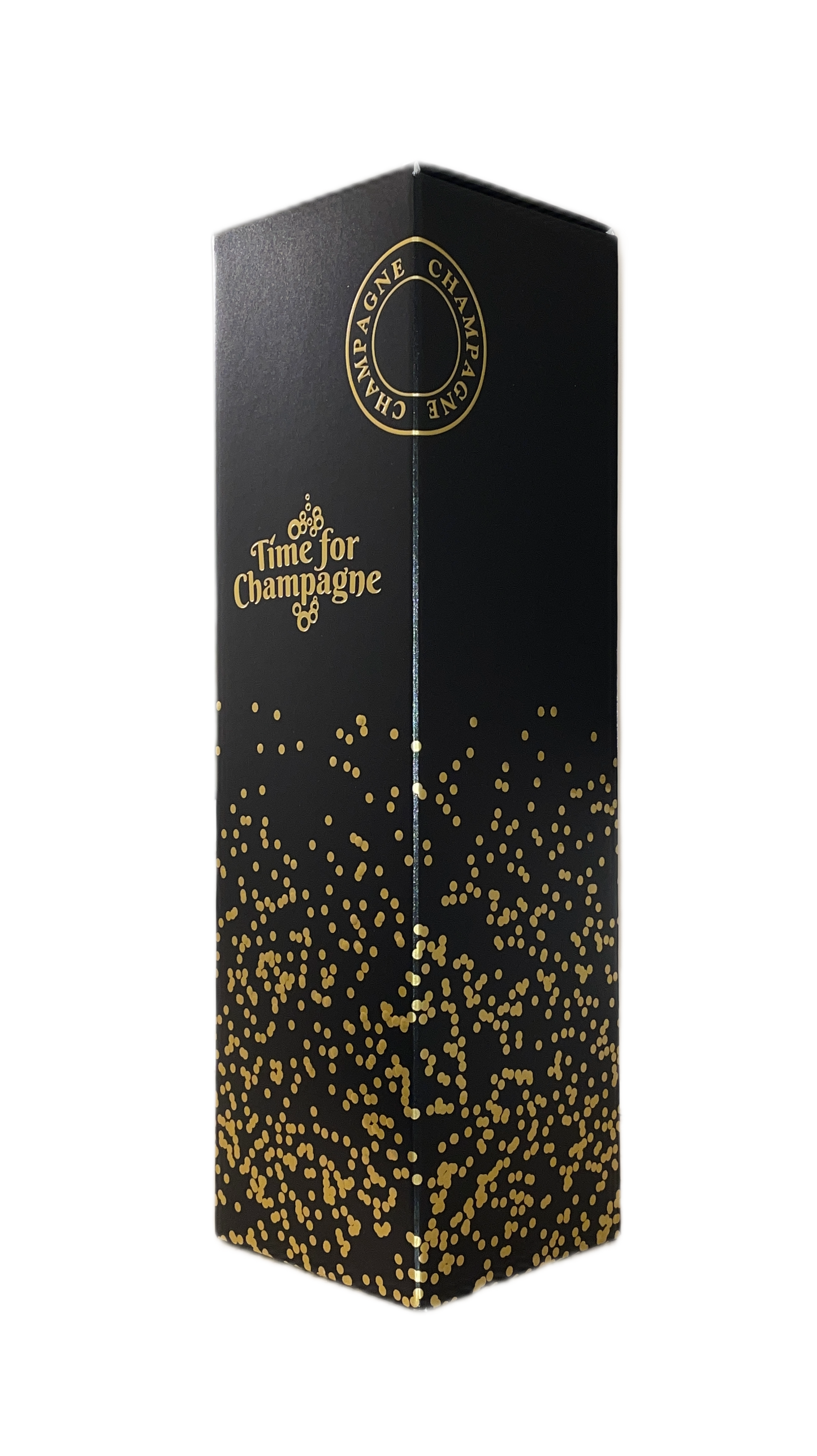 1er Präsentkarton "Time for Champagne" schwarz