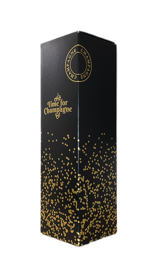 1er Präsentkarton "Time for Champagne" schwarz